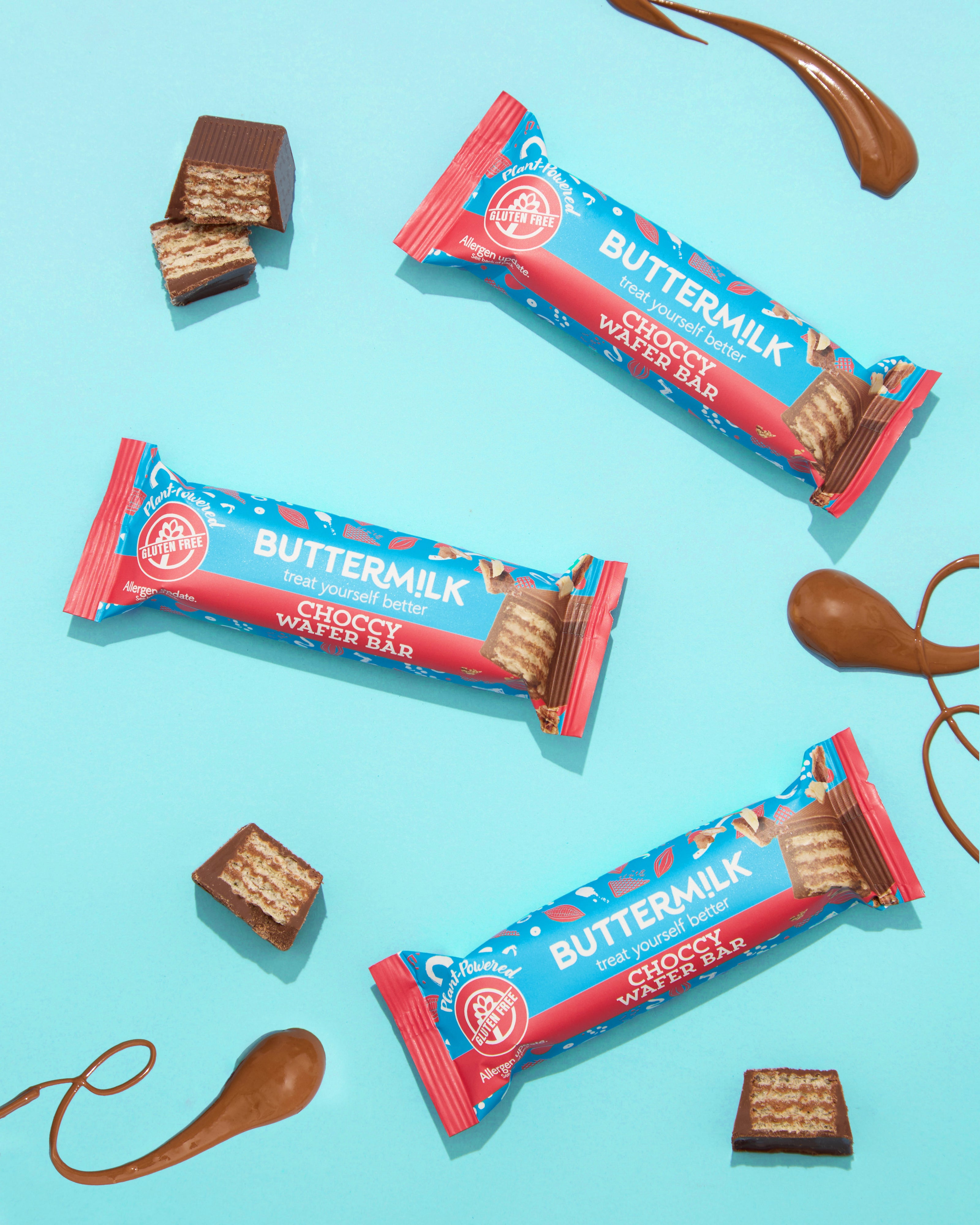 Choccy Wafer Bar Gluten Free Chocolate Bar Vegan